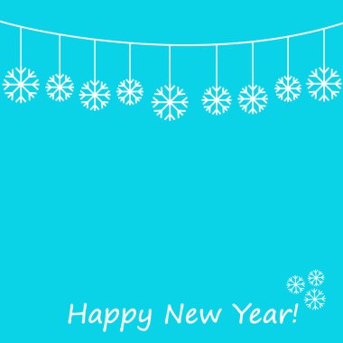 Kış teonu ile vektör kartı.