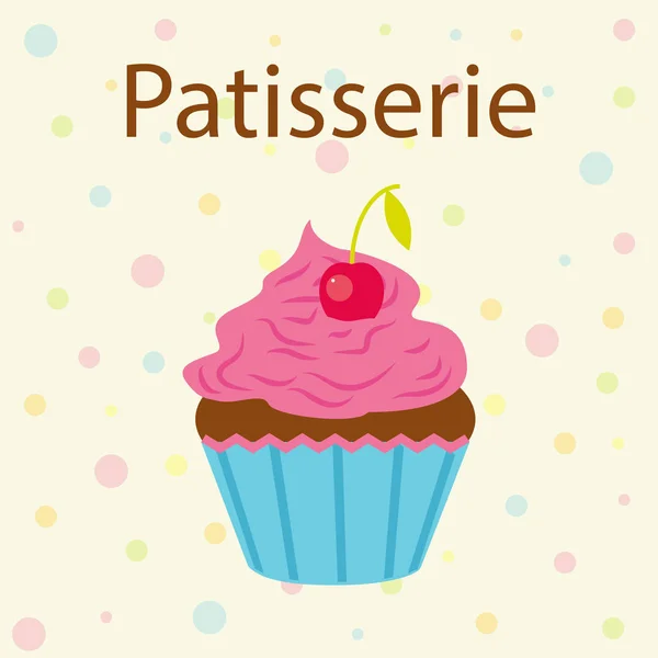 Vector kaart met Cake Shop onderwerp. — Stockvector