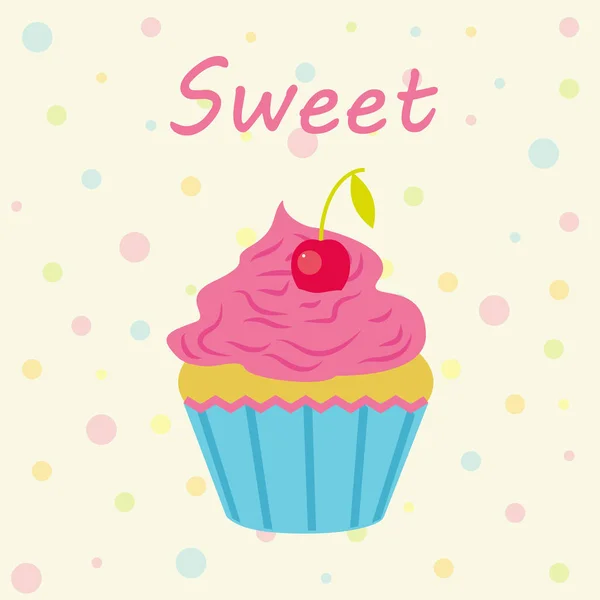 Vector kaart met Cake Shop onderwerp. — Stockvector