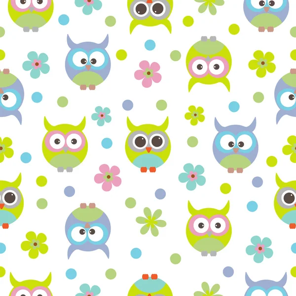 Kuşların teması nda vektör dikişsiz desen.