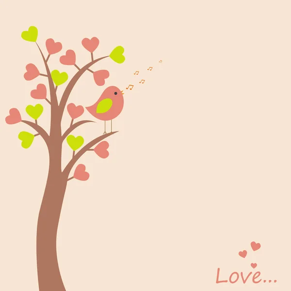 Vector card with a romantic theme. — Stock Vector