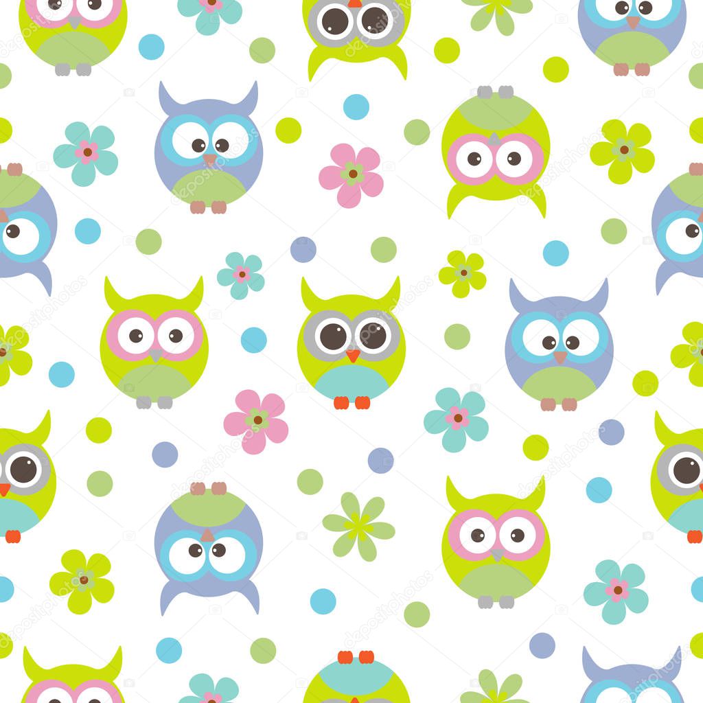 Vector seamless pattern on the theme of birds.