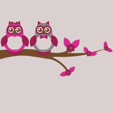 Romantik konulu vektör illüstrasyonu.