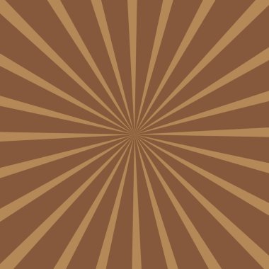 Soyut arka plan. Merkezden gelen açık kahverengi çikolata tonu Işınları