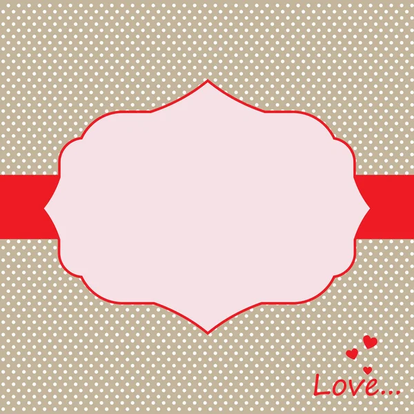 Vector holiday card, label on St. Valentine 's day — стоковый вектор