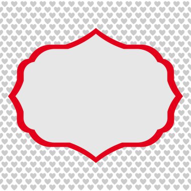 Vektör tatil kartı, St Sevgililer Günü etiketi