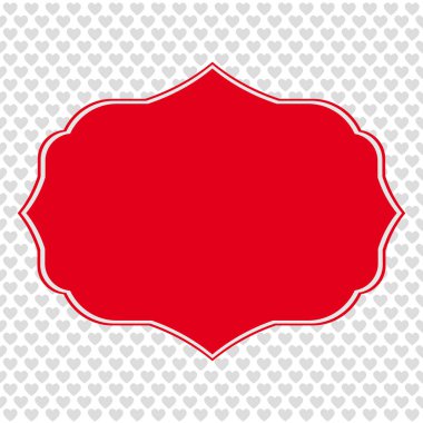 Vektör tatil kartı, St Sevgililer Günü etiketi