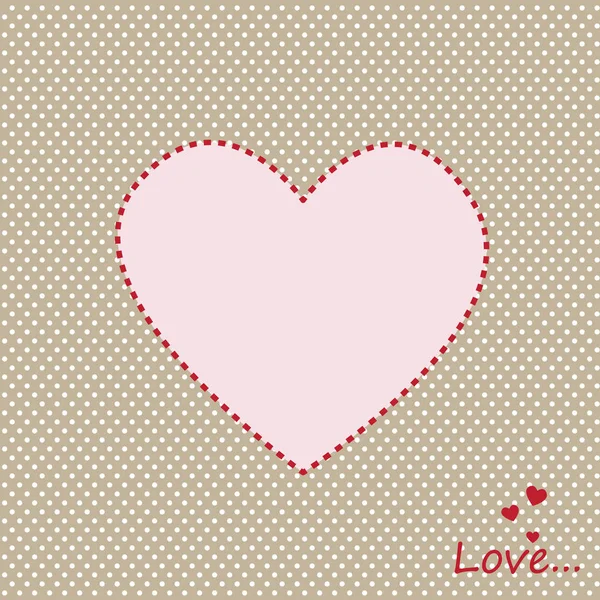 Vector wenskaart, label op St. Valentine's Day — Stockvector