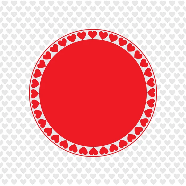 Vektor sváteční štítek, rám, pohlednice na téma Valentýna — Stockový vektor