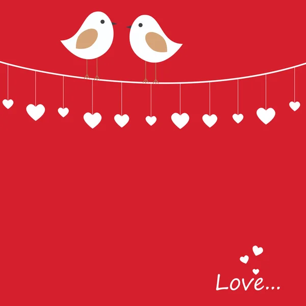 Vector vakantie illustratie op thema van Valentine's Day — Stockvector