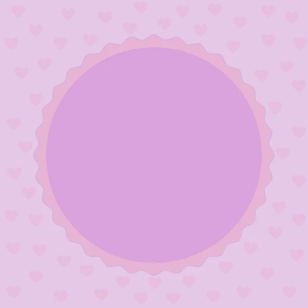 Vector, label, frame in purple and pink shades on the theme of Valentine 's day — стоковый вектор