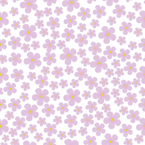 Texture florale vectorielle sans couture des fleurs de lilas — Image vectorielle