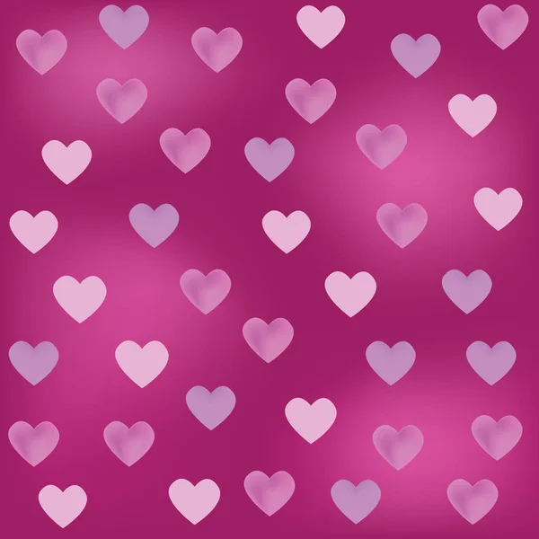 Textura vetorial de corações em tons roxos — Vetor de Stock
