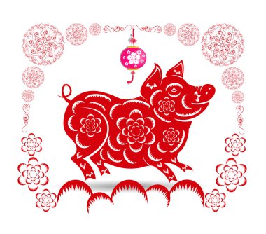 Mutlu çene yeni yıl 2019 yıl domuz. Ay yeni yıl