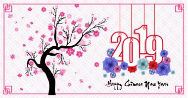 Mutlu çene yeni yıl 2019 yıl domuz. Ay yeni yıl