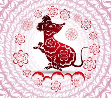 Mutlu Yeni Çin Yılı farenin Rat yıl 2020 yıl