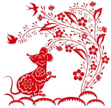 Mutlu Yeni Çin Yılı farenin Rat yıl 2020 yıl