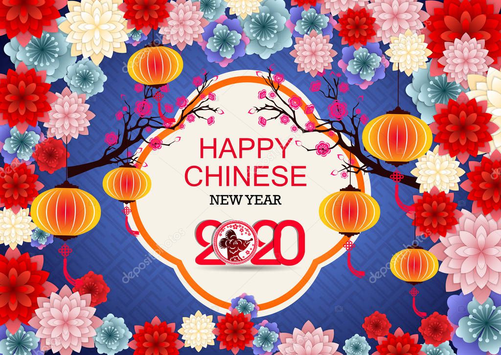 Happy New Chinese Year 2020 year of the Rat year of the mouse