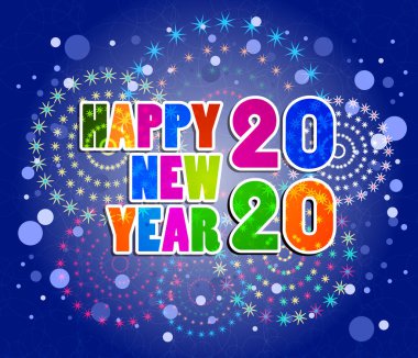 Mutlu Yıllar 2020. Yazı tebrik yazıt