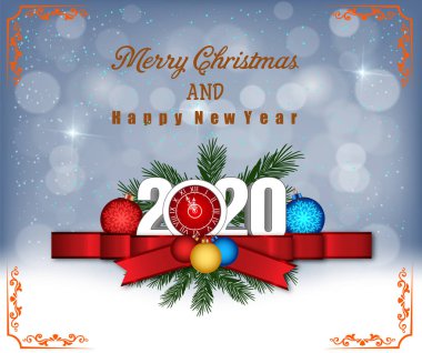 Mutlu Christmast Ve Mutlu Yeni Yıl 2020