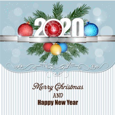 Mutlu Christmast Ve Mutlu Yeni Yıl 2020