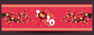 Çin yeni yılı kırmızı zarf düz simgesi, sıçan 2020 yılı