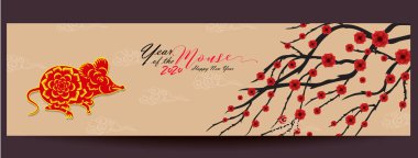 Happy New Chinese Year 2020 Yıl Rat 