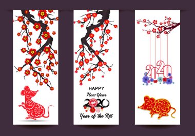 Happy New Chinese Year 2020 Yıl Rat 
