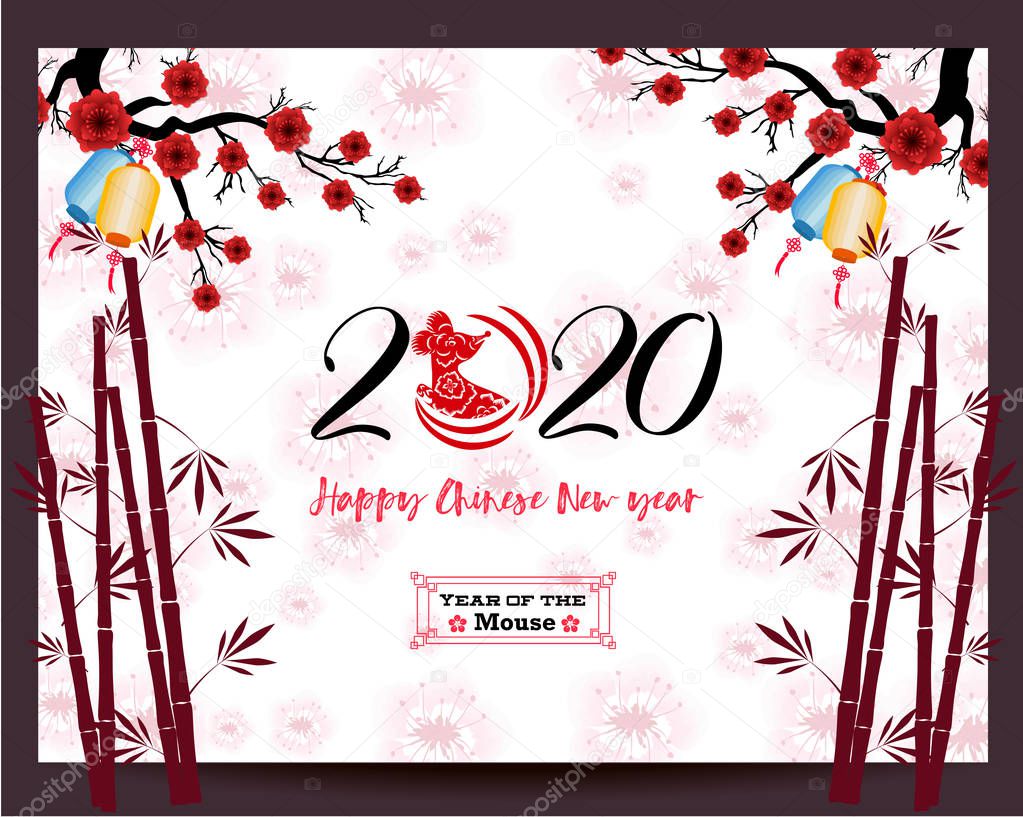 Happy New Chinese Year 2020 year of the Rat 