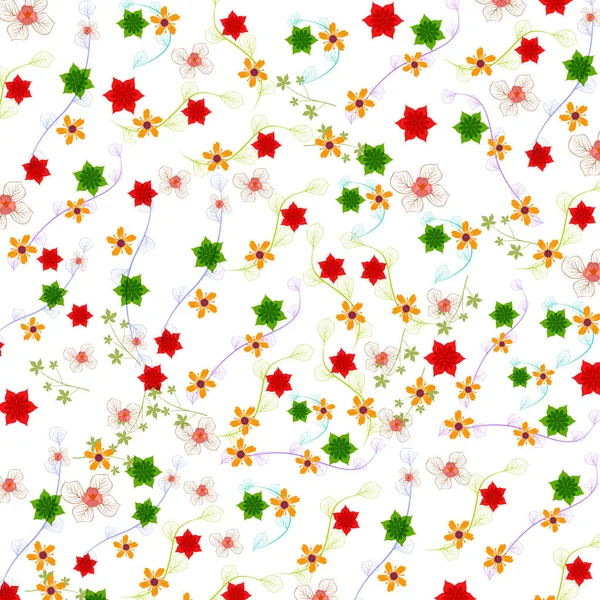 Fond Motif Floral Fleur — Image vectorielle