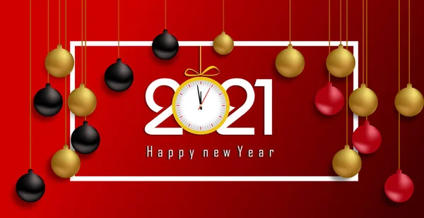 Felice Anno Nuovo 2021 — Vettoriale Stock
