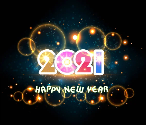 Happy New Year 2021 — Stock Vector