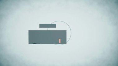 Bitiş metni 4 k düz dijital hata canlandırması