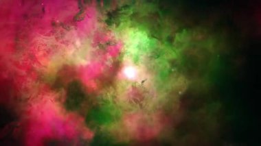 Yıldızlı canlı kozmik bulutsular, yüksek çözünürlüklü görüntüler veya bilimle ilgili içerikler için mükemmel bir arkaplan.