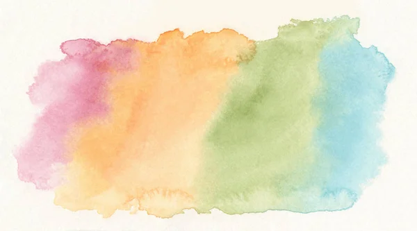 Multicolor Transparent Watercolor Abstract — Stock Photo, Image