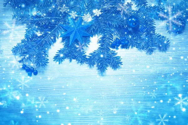 Elegante Sfondo Blu Natale — Foto Stock