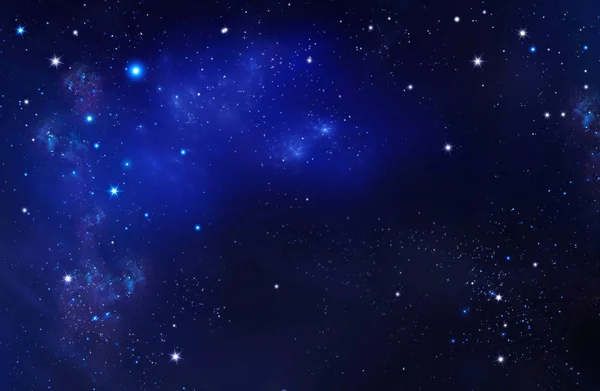 Espacio Profundo Cielo Nocturno Fondo Azul Abstracto — Foto de Stock