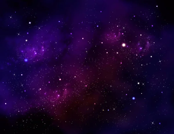 Przestrzeń Kosmiczna Nocne Niebo Streszczenie Niebieskie Tło — Zdjęcie stockowe