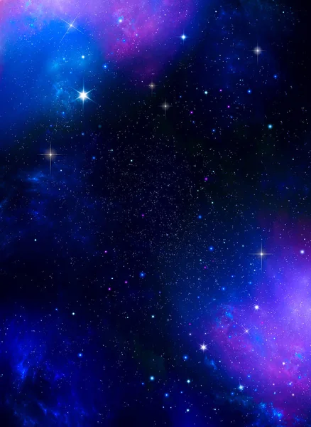 Arka plan gece gökyüzünde yıldızlar — Stok fotoğraf