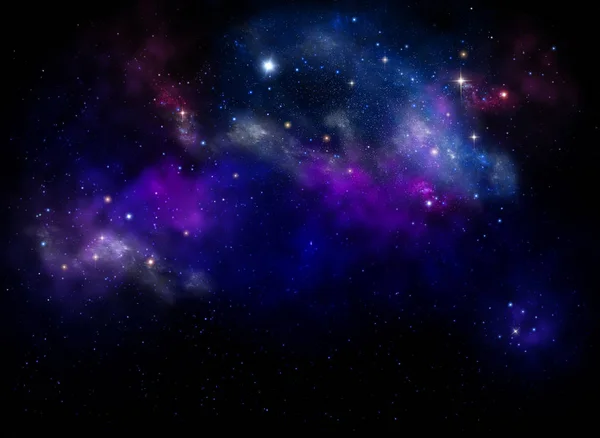 Night Sky Universe Filled Stars Nebula Galaxy Abstract Background — Stock Photo, Image
