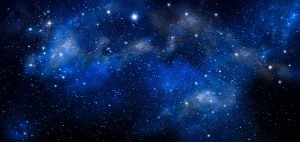 Sfondo del cielo notturno con stelle — Foto Stock
