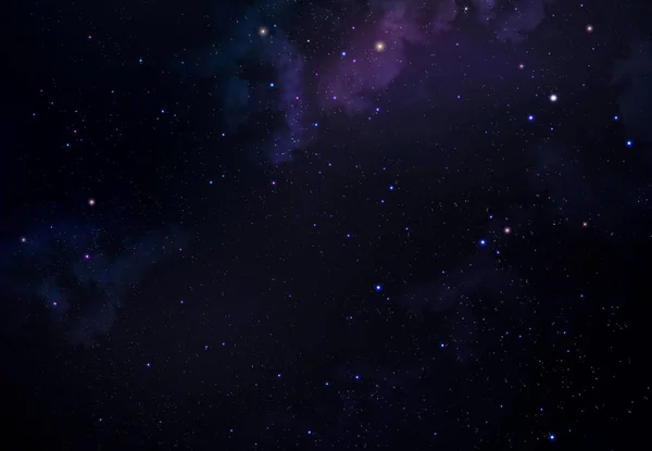 Schöner Hintergrund Des Nachthimmels Mit Sternen — Stockfoto