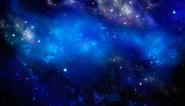 Deep Space Abstract Blue Background — Stock Photo, Image