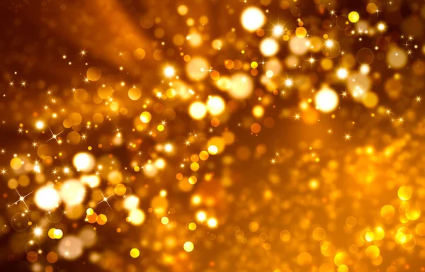 星付きの金色の輝きの背景 — ストック写真