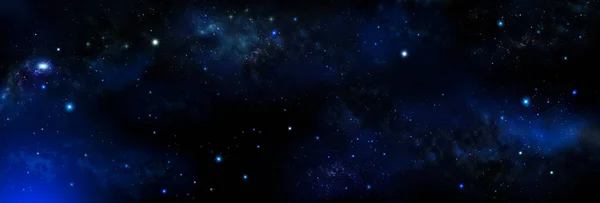 带星云和恒星的抽象空间背景 星夜的天空 — 图库照片