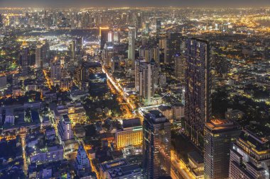 Güzel gece manzarası Bangkok
