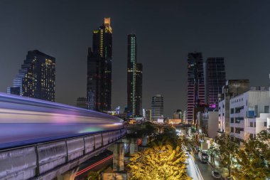 Güzel gece manzarası Bangkok