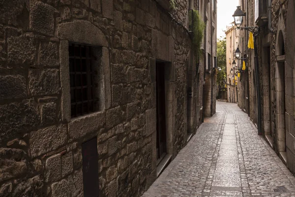Centro Histórico Bairro Judeu Girona Espanha Dos Bairros Mais Bem — Fotografia de Stock