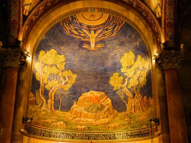 İsrail Kudüs hıristiyan chruch içeriden