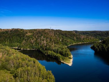 Almanya Harz Rappbodetal manzara görünümü